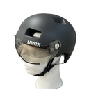 UVEX Rush Visor Fahrradhelm – Black Silver Matt