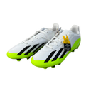 adidas X Crazyfast.4 FxG J Fußballschuhe Kinder – Weiß/Schwarz/Lucid Lemon