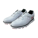 FootJoy Pro/SL BOA Herren Golfschuhe – Weiß/Schwarz/Rot – Leder – Wasserdicht