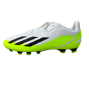 adidas X Crazyfast.4 FxG J Fußballschuhe Kinder – Weiß/Schwarz/Lucid Lemon