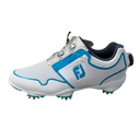 FootJoy Sport TF Damen Golfschuhe – Weiß/Türkis
