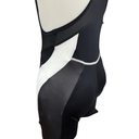 Morph Herren Bib Shorts / Träger-Radhose mit Sitzpolster – Schwarz/Weiß