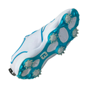 FootJoy Sport TF Damen Golfschuhe – Weiß/Türkis