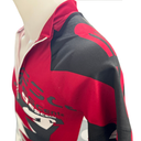 Descente Damen Radtrikot – Rot/Schwarz/Grau – Kurzarm
