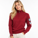 Amundsen Sports Amundsen Peak Half Zip Womens – Ruby Red