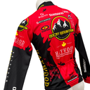BIEMME Rocky Mountain Bicycles Team Langarm-Radtrikot – MTB Team Edition – Rot/Schwarz – Herren