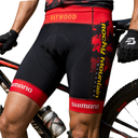 BIEMME Rocky Mountain Bicycles Team Radhose – MTB Team Edition – Gepolstert – Herren – Rot/Schwarz