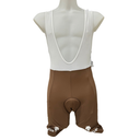 DESCENTE AG2R Bib Shorts – Herren Radhose mit Trägern Braun