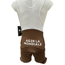 DESCENTE AG2R Bib Shorts – Herren Radhose mit Trägern Braun