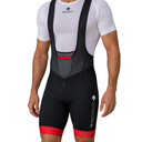 DESCENTE Performance Bib Shorts – Herren Trägerhose – Schwarz/Rot