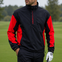 Galvin Green Ashford GTX Half Zip Golfjacke – Herren Gr. S – Schwarz/Rot – GORE-TEX