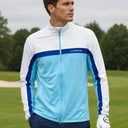 J.Lindeberg Jarvis Mid Layer – Herren Golfjacke – Baltic Sea