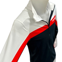 J.Lindeberg Jarvis Mid Layer Jacke – Sportjacke Golf – Weiß/Rot/Schwarz – Herren