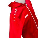 JAKO Damen Kapuzenjacke – Rot/Weiß