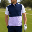 KJUS Men Delian Vest Herren – Golfweste – Navy/Flieder