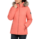 McKINLEY Damen Winterjacke – Koralle/Rosa mit Fellkapuze