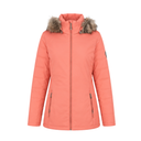 McKINLEY Damen Winterjacke – Koralle/Rosa mit Fellkapuze