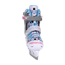 Nijdam Junior Adjustable Schlittschuhe – verstellbar – Weiß/Pink/Blau