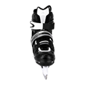 Nijdam Junior Ice Hockey Skates – verstellbare Kinder-Eishockeyschlittschuhe – Schwarz/Weiß