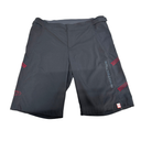 Protective Herren Bike-/Outdoor-Shorts – Schwarz mit roten Akzenten