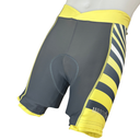 rh+ Damen Radhose mit Sitzpolster – Anthrazit/Gelb | Komfort | Elastisch | Performance Fit