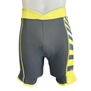 rh+ Damen Radhose mit Sitzpolster – Anthrazit/Gelb | Komfort | Elastisch | Performance Fit