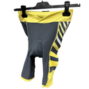 rh+ Damen Radhose mit Sitzpolster – Anthrazit/Gelb | Komfort | Elastisch | Performance Fit